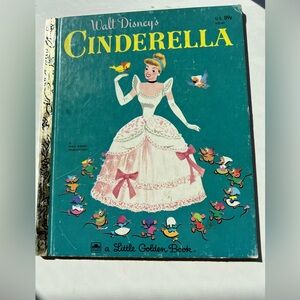Disney's CINDERELLA ~ 1950 MMC Little Golden Book